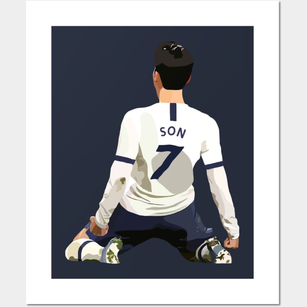 Son Heung-Min Wall Art by Webbed Toe Design's